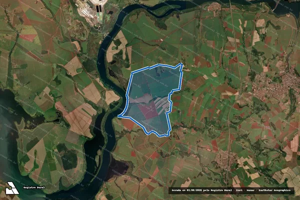 Imagem de satélite de Fazenda Bela Vista - . em Igarapava - SP
