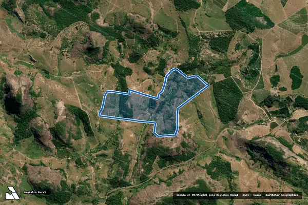 Imagem de satélite de Fazenda São Jorge - Parcela 1 em Vila Pavão - ES