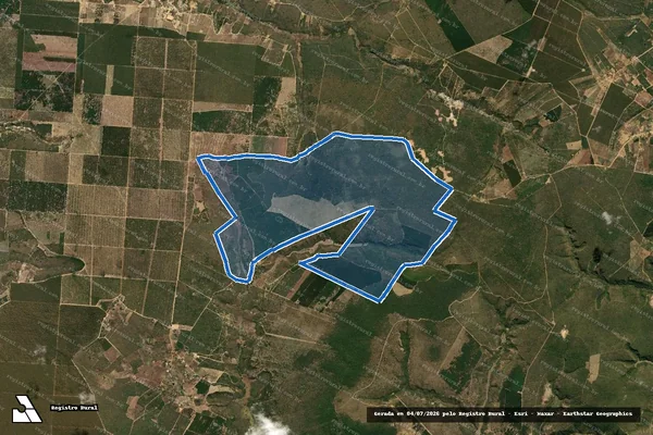 Imagem de satélite de FAZENDA BAIXA DO CACHORRO em Ninheira - MG