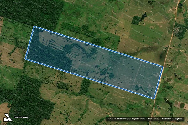 Imagem de satélite de LOTE 42 DA GLEBA 28 DO P.I.C OURO PRETO em Ouro Preto do Oeste - RO