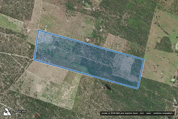 Imagem de satélite de LOTE 051 - P.A. JACARÉ CURITUBA - SETOR 02 - ÁREA SEQUEIRO - BOMBA 07 - LOTE 11 em Poço Redondo - SE