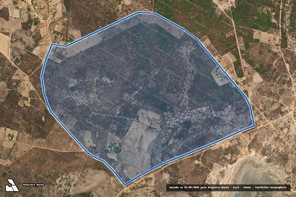 Imagem de satélite de SITIO AGUA FRIA - FAZENDA CAMPO ALEGRE - Parcela 1 em Campo Alegre de Lourdes - BA