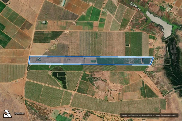 Imagem de satélite de FAZENDA SÃO JORGE - GLEBA A em Casa Nova - BA