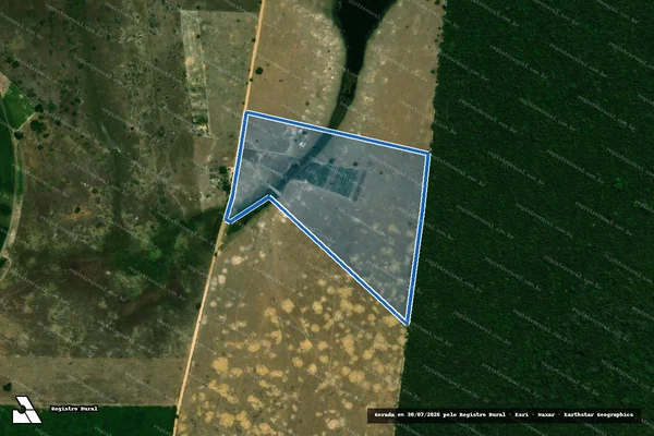 Imagem de satélite de Fazenda São Roque II - Gleba Leste em Pinheiros - ES
