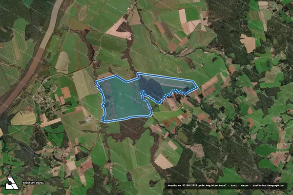 Imagem de satélite de Fazenda Lageado - Gleba 01 em Canoinhas - SC