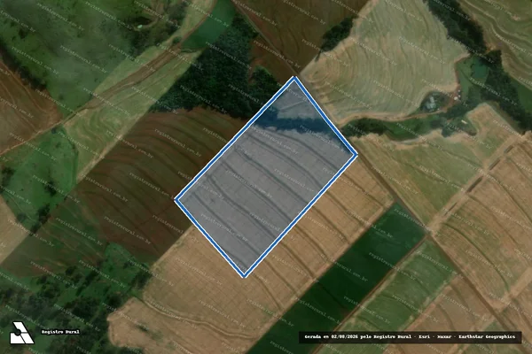 Imagem de satélite de PARTE DO LOTE RURAL N° 184, DO 5° POLÍGONO DA COLONIZADORA INDUSTRIAL E AGRÍCOLA BENTO GOLÇALVES LTDA - Parte 1 em Medianeira - PR