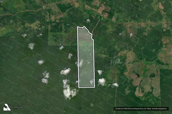 Imagem de satélite de Fazenda FA III - Parte 1 em Iracema - RR