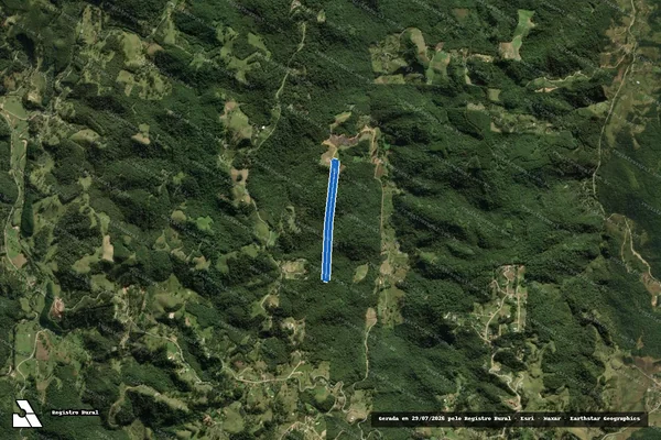 Imagem de satélite de SITIO MAT.- 37.422 - PARCELA 17 em Rancho Queimado - SC