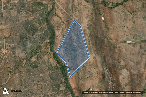 Imagem de satélite de LOTE 03 / PROJETO DE ASSENTAMENTO ATANÁSIO JOSÉ DOS SANTOS - PARTE 01 em Araci - BA
