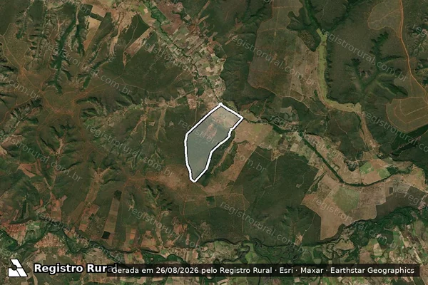 Imagem de satélite de FAZENDA RIBEIRÃO - Parte 2 em Rio Pardo de Minas - MG