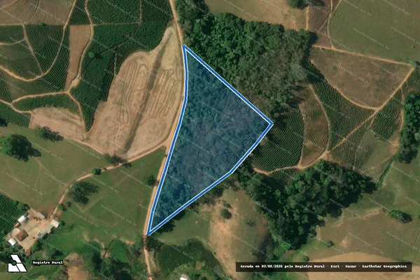 Imagem de satélite de RIBEIRÃO DAS FLORES - Parte 4 em Durandé - MG