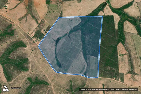 Imagem de satélite de FAZENDA JB - Parcela 1 em Gararu - SE