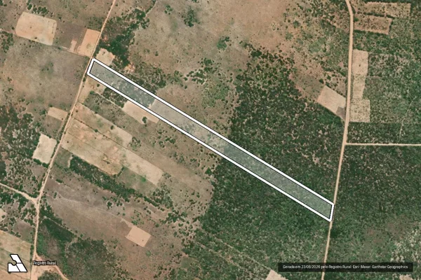 Imagem de satélite de PROJETO DE ASSENTAMENTO 03 DE AGOSTO - LOTE 50 em Lajes - RN