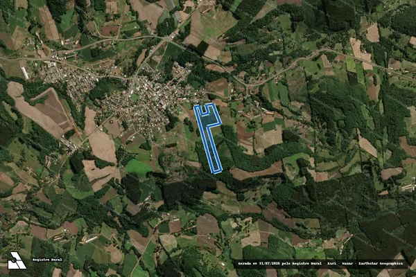 Imagem de satélite de SITIO JAIME FRANCISCO MORES - Parte 1 em Jaborá - SC