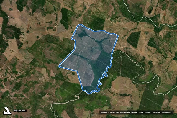 Imagem de satélite de FAZENDA INDIARA - 001 em Floresta do Araguaia - PA
