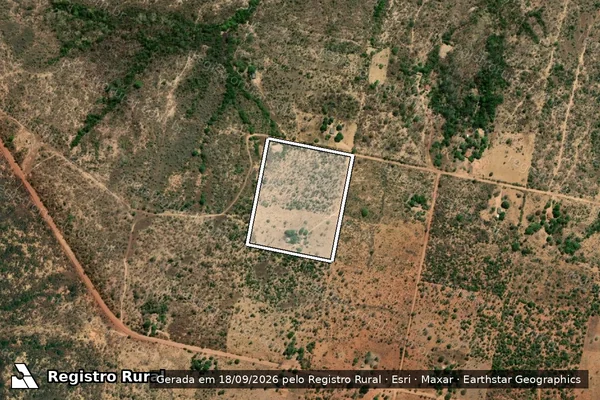 Imagem de satélite de PA SANTA MARIA - LOTE nº 09 D - AGROVILA - 001 em São João d'Aliança - GO