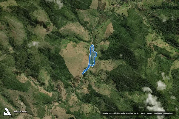 Imagem de satélite de FAZENDA SANTA BARBARA I - Parte 2 em Ubaíra - BA