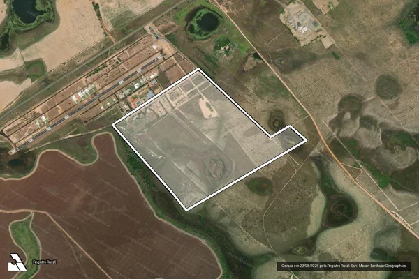 Imagem de satélite de LOTES DE TERRAS RURAL Nº 01,02,03,04,05,06 E 33 , LOTEAMENTO CHÁCARAS SOL NASCENTE - PARTE REMANESCENTE em Boa Vista - RR