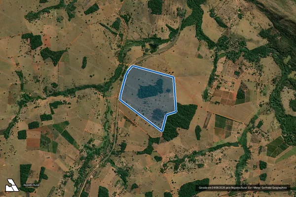 Imagem de satélite de FAZENDA CACHOEIRA E SÃO JANUÁRIO - GLEBA 01 - 001 em Jaraguá - GO