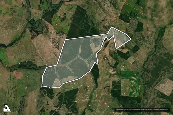 Imagem de satélite de Fazenda Alvorada de São Joaquim - GLEBA I em Caracol - MS