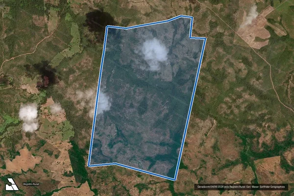 Imagem de satélite de FAZENDA BREJO DO GADO, LOTE 101 DO LOT° COCAL 4ª ETAPA - Parte 1 em Rio Sono - TO
