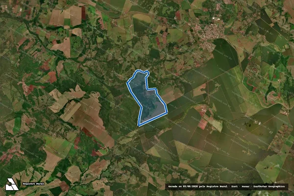 Imagem de satélite de FAZENDA GROTÃO DO CACHOEIRINHA / Parte 1 em Terenos - MS