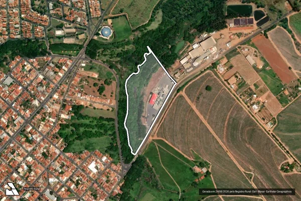 Imagem de satélite de Chacara Gonzalez - Área Total em Pirangi - SP