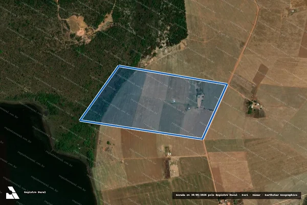 Imagem de satélite de PA VEREDA DA PONTE ? LOTE 24 - Parte 1 em Riachinho - MG