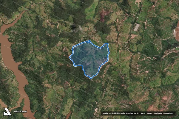 Imagem de satélite de Fazenda Salto Grande  - Parte 1 em Braúnas - MG