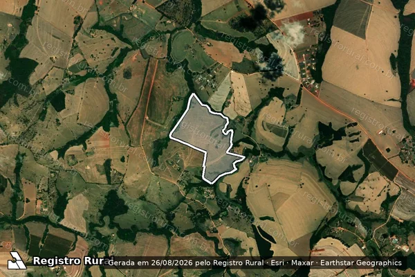 Imagem de satélite de Fazenda Bocaina - Parte 1 em Passos - MG