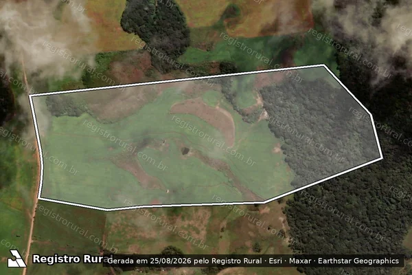 Imagem de satélite de Fazenda Estância Nova - Gleba 01 em Palmas - PR