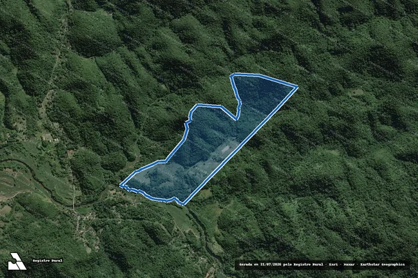 Imagem de satélite de Fazenda Três Rios - Parte 1 em Pedro de Toledo - SP