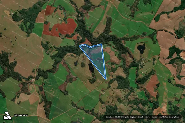 Imagem de satélite de Fazenda São Crespim - Parte 1 em André da Rocha - RS