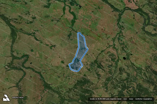 Imagem de satélite de Fazenda Casarão - Gleba 1 em Itacurubi - RS