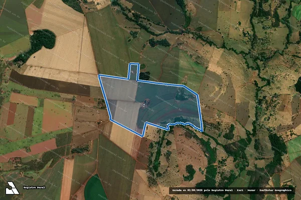 Imagem de satélite de Fazenda Vó Deolinda - Parte 1 em Uberaba - MG