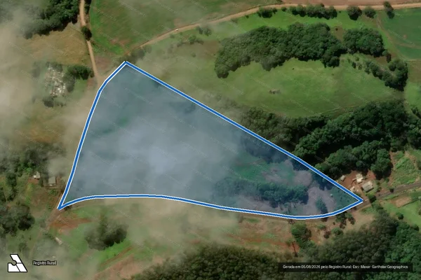 Imagem de satélite de Parte da Fazenda Palmeirinha - SÍTIO RAÍZES 4 em Coronel Vivida - PR