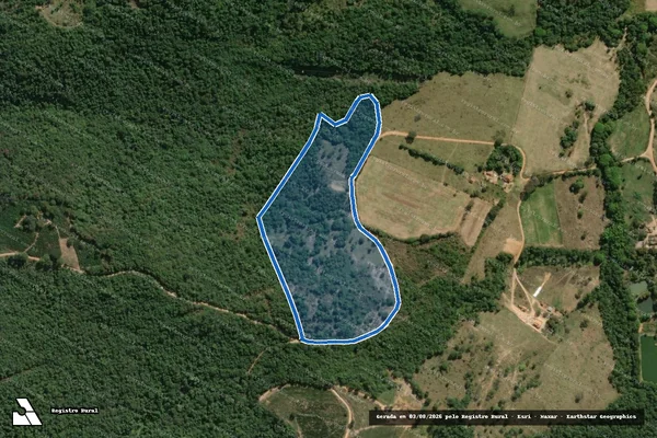 Imagem de satélite de FAZENDA CACHOEIRA  - Parcela 1 em Alpinópolis - MG
