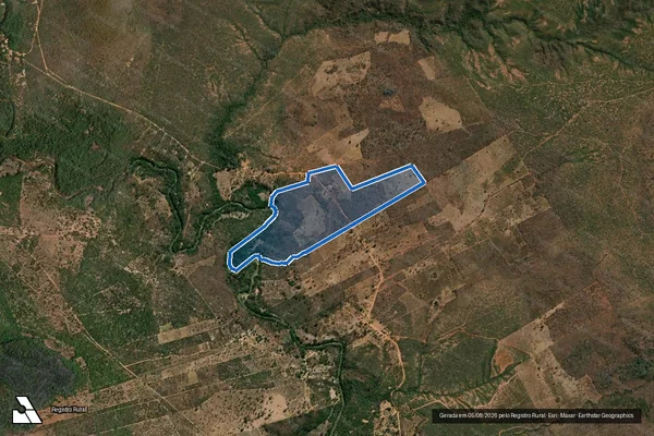 Imagem de satélite de FAZENDA PALMEIRAS - 02 em Januária - MG