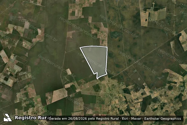 Imagem de satélite de FAZENDA SANTA BARBARA - GLEBA 02 - 001 em Angical - BA