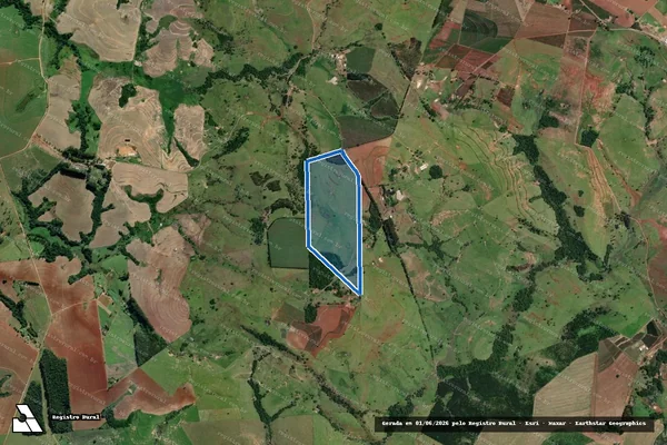 Imagem de satélite de Fazenda Nosso Canto - 6062 em Coronel Macedo - SP