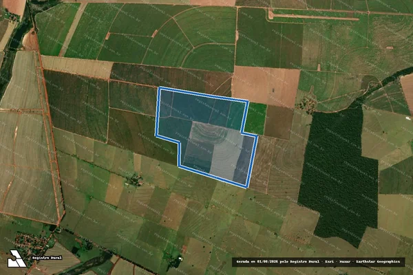 Imagem de satélite de Fazenda São Joaquim ?Remanescente? - I em Amaporã - PR