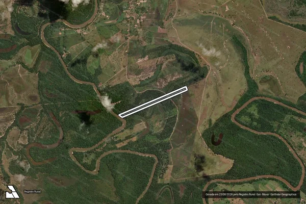 Imagem de satélite de FAZENDA IPOEIRA - FAZENDA IPOEIRA DENOMINADA MARAVILHA em Arinos - MG