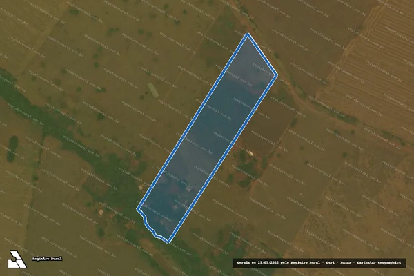 Imagem de satélite de Chácara Estrela do Norte - Parte 1 em Bandeirantes - MS