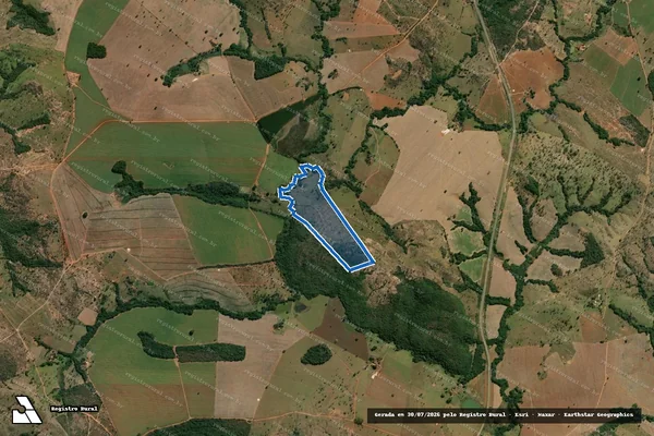 Imagem de satélite de FAZENDA BARRA - Parcela 1 em Davinópolis - GO