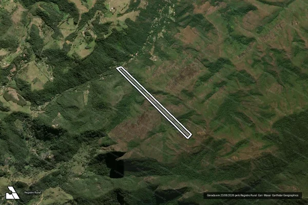 Imagem de satélite de SÍTIO DA PRATA - GLEBA F - Parte 1 em Paty do Alferes - RJ