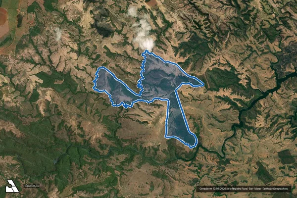 Imagem de satélite de FAZENDA PALMITAL - Parte 1 em Unaí - MG