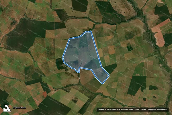 Imagem de satélite de Fazenda Mãe Santa - 02 em Ribas do Rio Pardo - MS