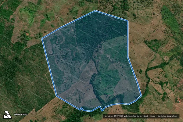 Imagem de satélite de FAZENDA SONHO MEU - Parte 1 em Araguatins - TO