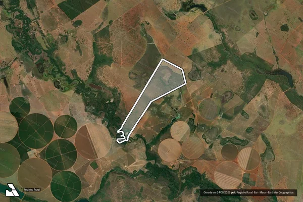 Imagem de satélite de Fazenda São José da Veredinha - 001 em Unaí - MG