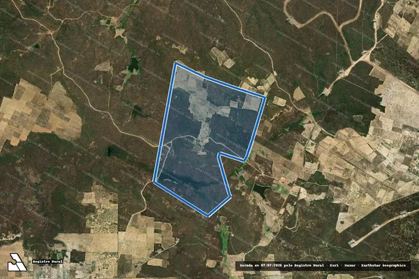 Imagem de satélite de SÍTIO CURICACA / 001 em Florânia - RN
